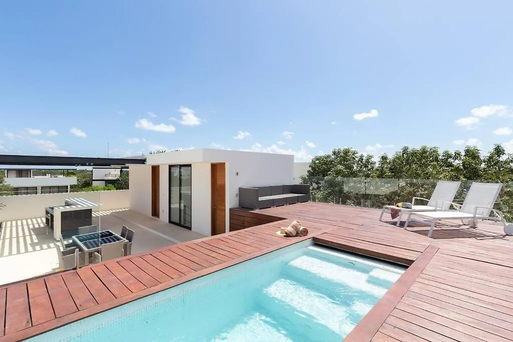 Central Park Tulum-Ph Con Piscina Privada-3 Rec By Sandy Powerful 아파트